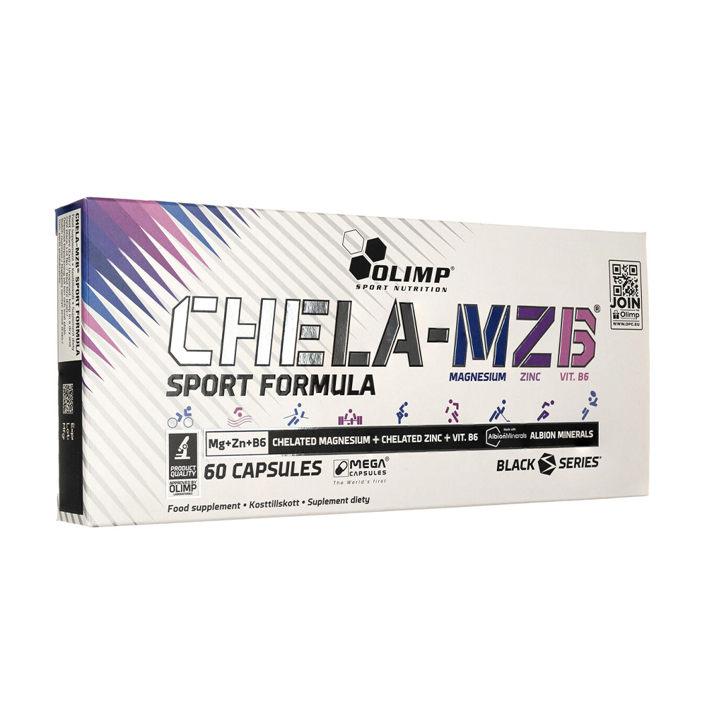 Магній, цинк та вітамін B6 Olimp Sport Nutrition Chela - MZB Sport Formula, 60 капсул
